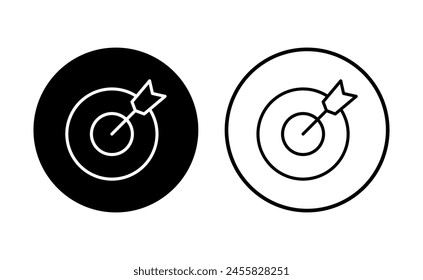 Target icon set. goal icon vector. target marketing icon vector