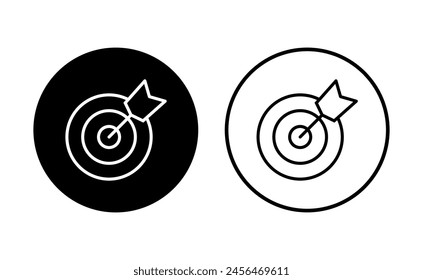 Target icon set. goal icon vector. target marketing icon vector