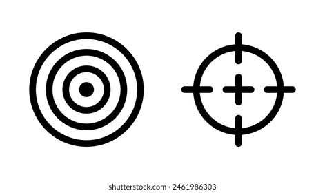 Target icon set. goal icon vector. target marketing icon vector