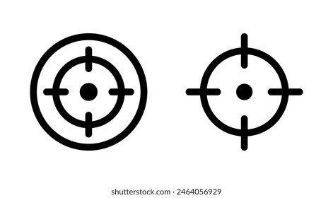 Conjunto de iconos de destino. Vector de iconos de objetivo. Vector de iconos de marketing de destino