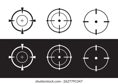 Target icon set. goal icon vector. target marketing icon vector