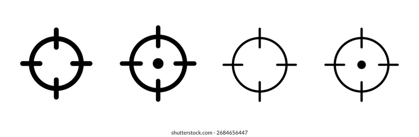 Target icon set. goal icon vector. target marketing icon vector