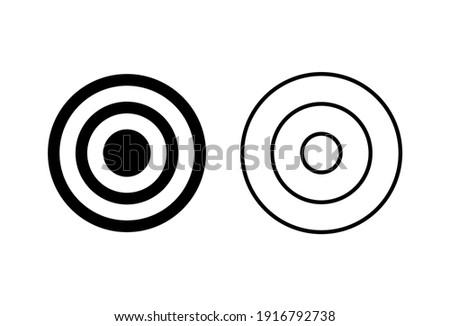 Target icon set. goal icon vector. target marketing icon vector