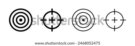 Target icon set. goal icon vector. target marketing icon vector