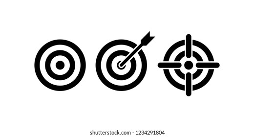 target icon set, icons vector eps10
