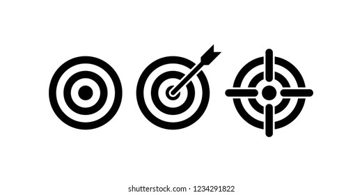 target icon set, icons vector eps10