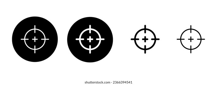 Target icon set illustration. goal icon vector. target marketing sign and symbol