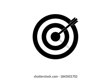 Target icon set on white background