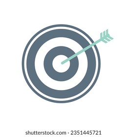 Target icon set on white background