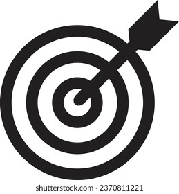 Target icon set on white background
