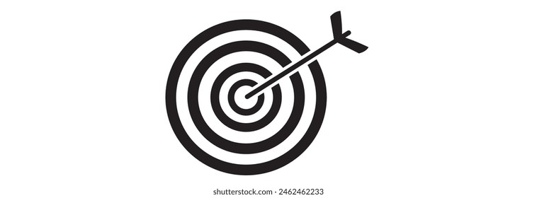 Target icon set on white background design eps 10