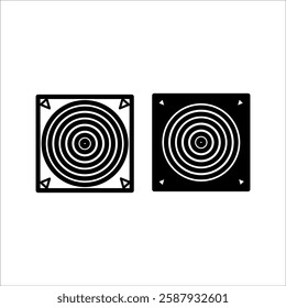 Target Icon set In Trendy Design Vector, Editable Stroke, with white background