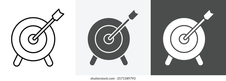 Target icon set. set vector art