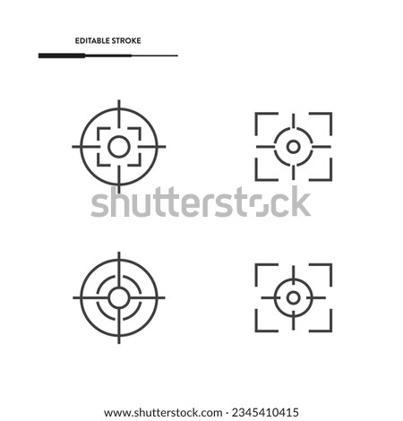 Target Icon Set Vector Design. 