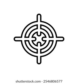Conjunto de iconos de destino. Ilustración vectorial.