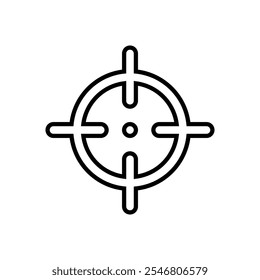 Target icon set. Vector illustration.