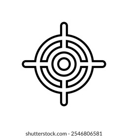 Conjunto de iconos de destino. Ilustración vectorial.