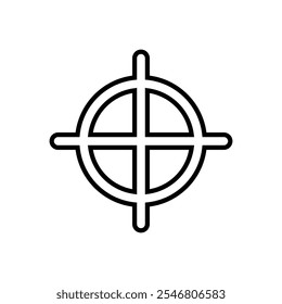 Zielsymbolsatz. Vektorgrafik.