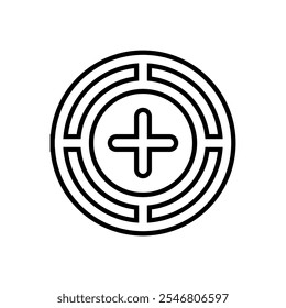 Conjunto de iconos de destino. Ilustración vectorial.