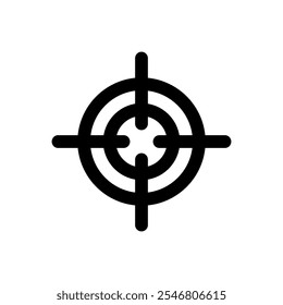 Target icon set. Vector illustration.