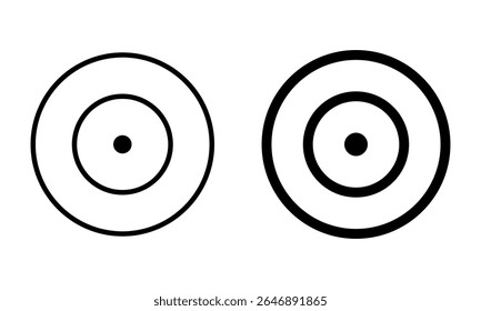 Conjunto de iconos de destino. Ilustración vectorial.