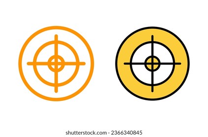 Target icon set for web and mobile app. goal icon vector. target marketing sign and symbol