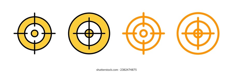 Target icon set for web and mobile app. goal icon vector. target marketing sign and symbol