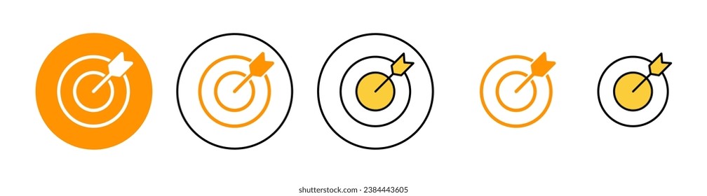 Target icon set for web and mobile app. goal icon vector. target marketing sign and symbol