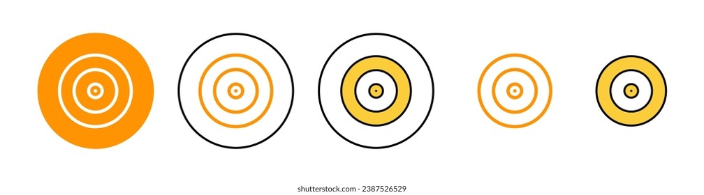 Target icon set for web and mobile app. goal icon vector. target marketing sign and symbol