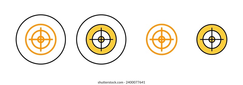 Target icon set for web and mobile app. goal icon vector. target marketing sign and symbol