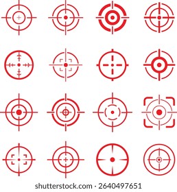 Target icon set.target icon on isolated background. Crosshair in black.Editable Stroke, Pixel Perfect, Stock Illustration. Goal symbol collection. Darts icon. Hitting the bullseye line.