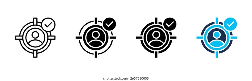 Target icon sheet multiple style collection