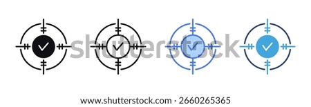 Target icon sheet multiple style collection