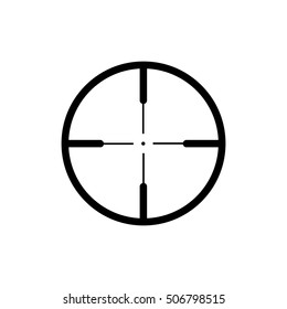 Target icon. Shot in a target