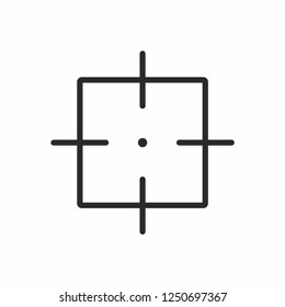 Target icon, sight sniper symbol line icon. Vecto