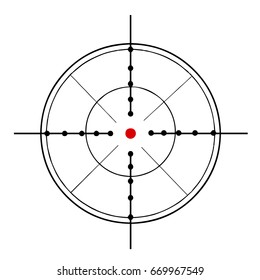 Target icon, sight sniper symbol isolated on white background, Crosshair and aim vector illustration. Symbol for your web site design