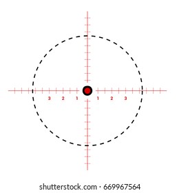 Target icon, sight sniper symbol isolated on white background, Crosshair and aim vector illustration. Symbol for your web site design