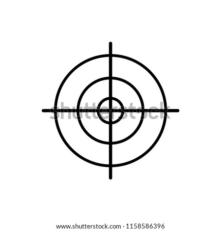 Target icon, sight sniper symbol 