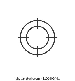 Target icon sign
