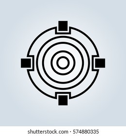 Target icon sign