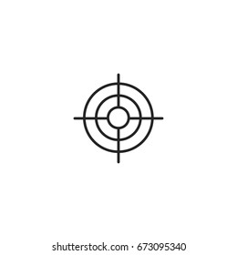target icon. sign design