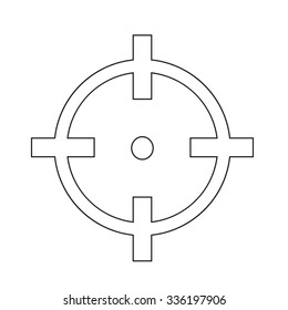 Target icon sign Illustration