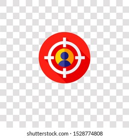target icon sign and symbol. target color icon for website design and mobile app development. Simple Element from human resources collection for mobile concept and web apps icon.