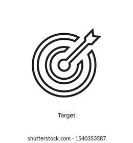 target icon sign symbol vector 