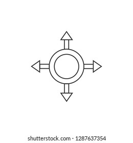 Target icon sign vector Illustration