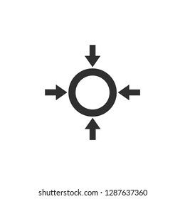 Target icon sign vector Illustration
