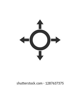 Target icon sign vector Illustration