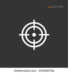 Target icon sign vector illustration.