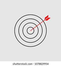 Target icon sign vector isolated