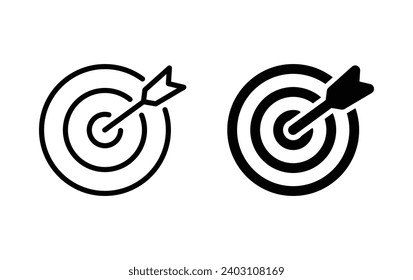 Target icon, target sign vector for web site Computer and mobile app